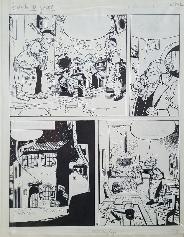 Planche 3 Pinoccio par Frank Le Gall - Planche originale