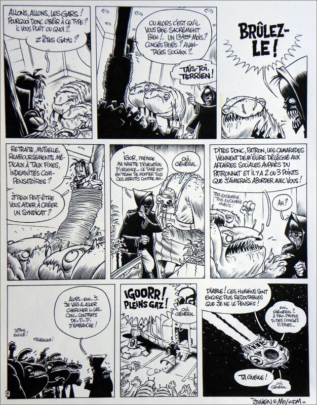 Julien/CDM, Cosmik Roger – Le maitre des Ténèbres (Planche 2/3) - Comic Strip
