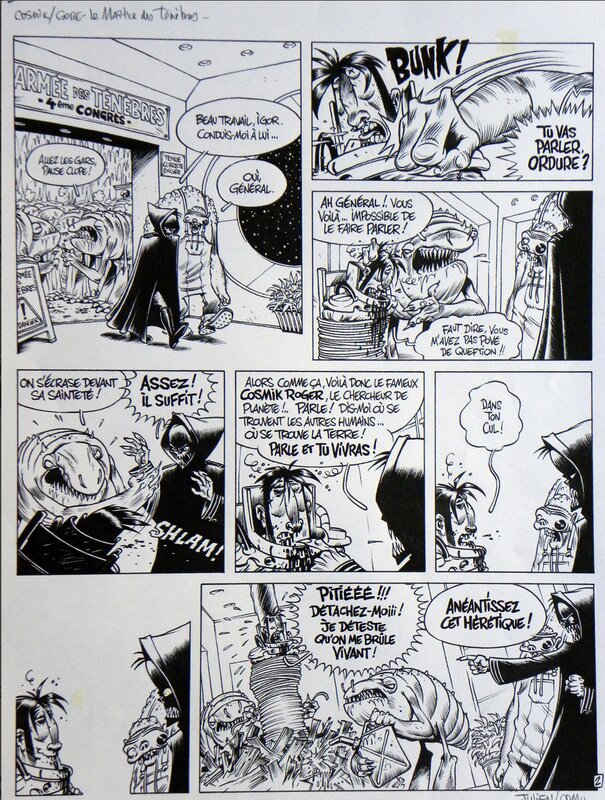 Julien/CDM, Cosmik Roger – Le maitre des Ténèbres (Planche 3/3) - Planche originale