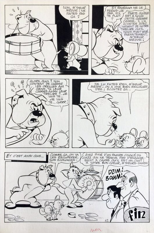 Tom & Jerry (par Gen-Clo ?) - Planche originale