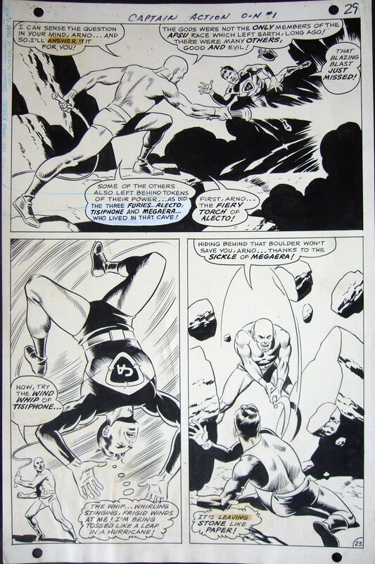 Wallace ( Wally ) Wood, Captain ACTION 1 Page 23 - Comic Strip