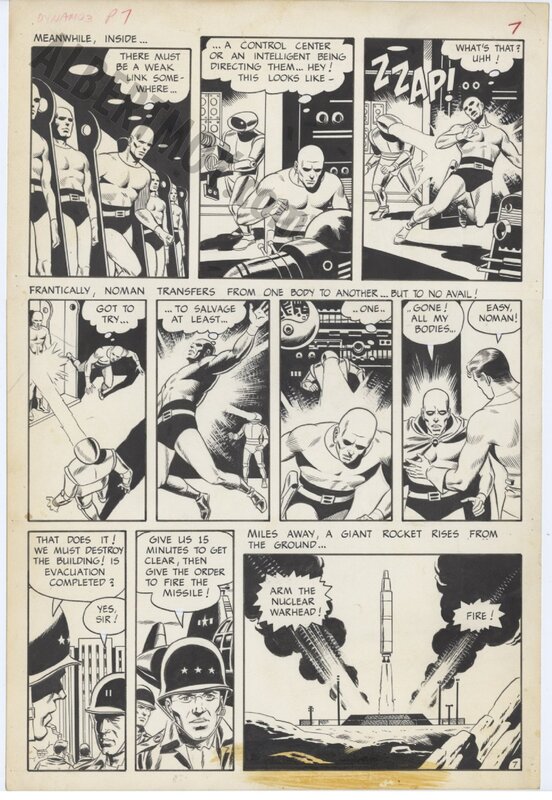 Dynamo 3 Page 7 par Wallace ( Wally ) Wood - Planche originale