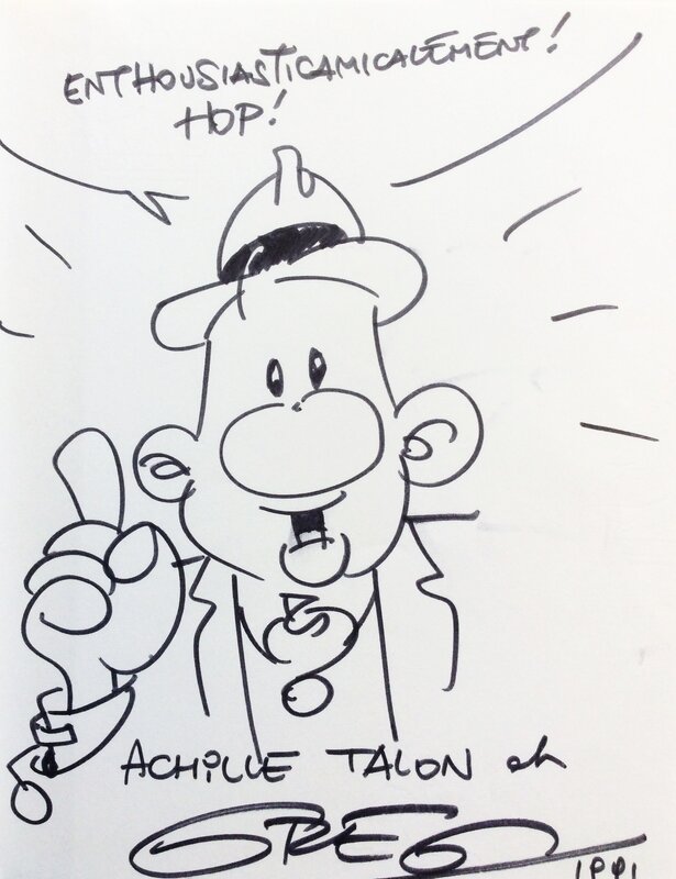 Achille Talon par Greg - Dédicace