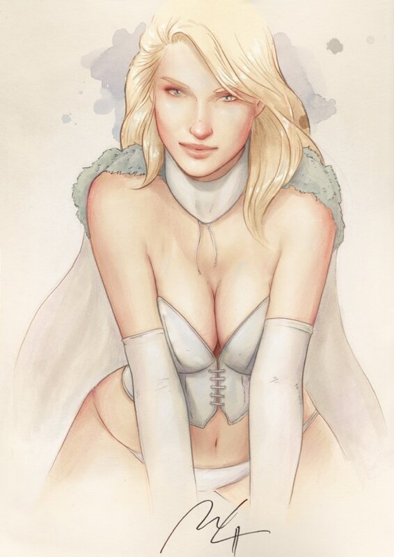 Emma Frost par Jorge Monreal - Planche originale