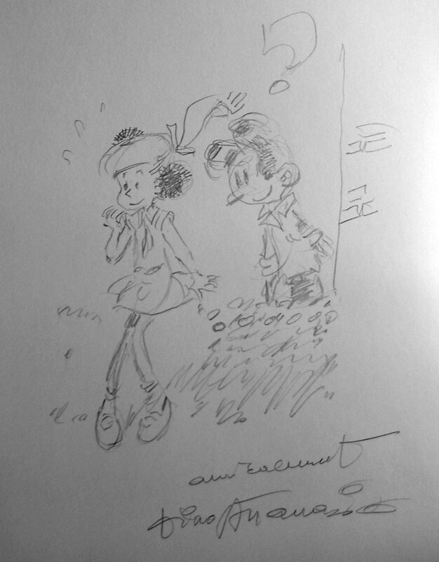 Dédicace de Dino Attanasio - Modeste & Pompon - Sketch