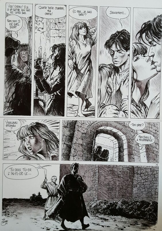 Philippe Delaby, Luc Dellisse, Planche originale 16 - Étoile polaire - La nuit comme un cheval arabe - Comic Strip