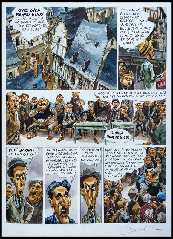 1995 - Dumontheuil - Qui à tué l'idiot ? - Planche originale