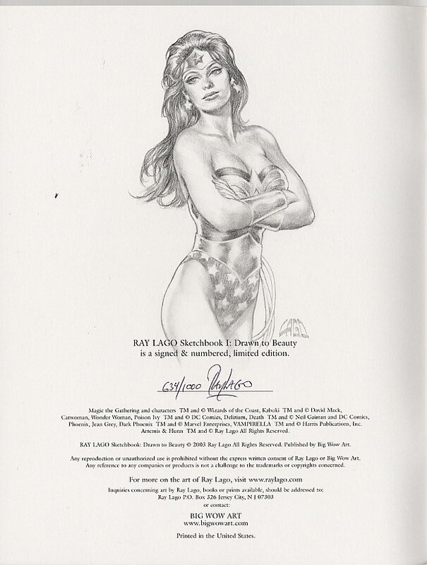 Ray Lago Wonder Woman - Sketch
