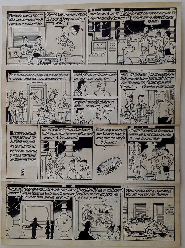 De duistere diamant par Willy Vandersteen - Planche originale