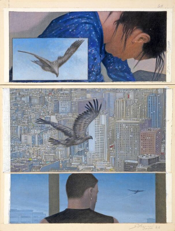 Samouraï par Didier Eberoni - Planche originale