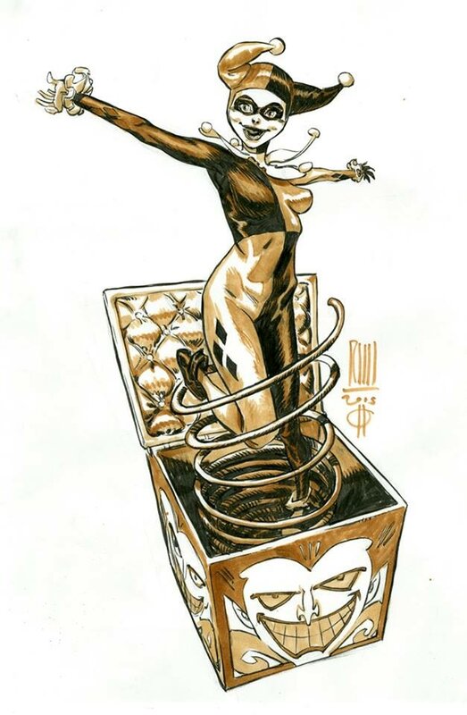 Roberto Ricci Harley Quinn - Original Illustration