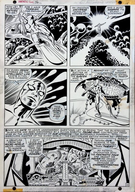 Jack Kirby, Joe Sinnott, Fantastic Four #76 page 11 - Planche originale
