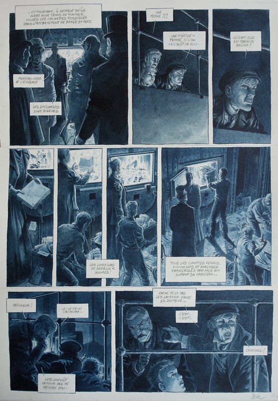 Holmes par Cecil - Planche originale