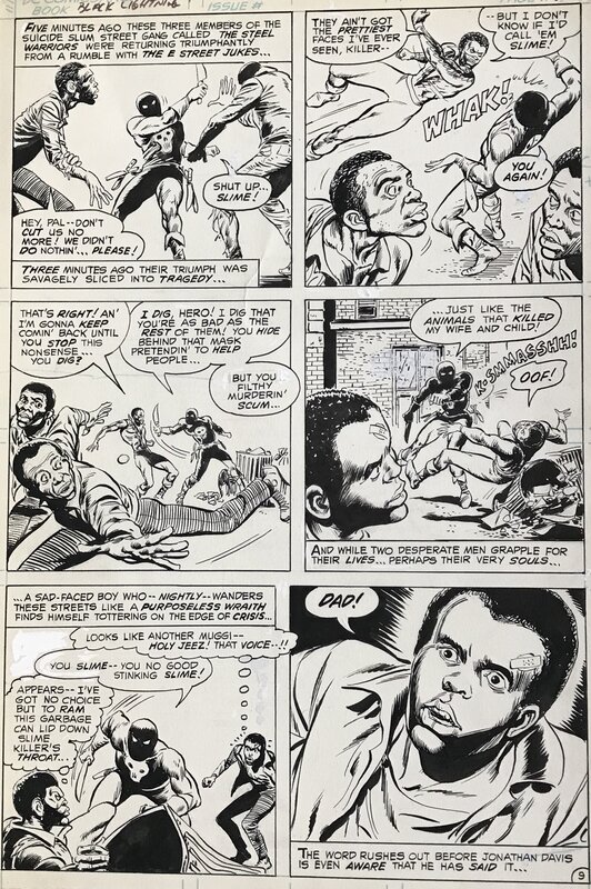 Gérald Forton, Black Lightning, DC Comics - Planche originale