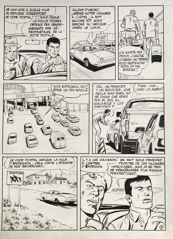 Gérald Forton, Bob Morane , Dans l’ombre du cartel - Comic Strip