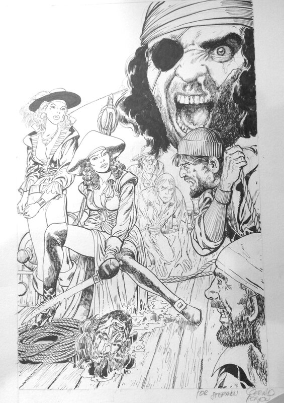 Pirate by Gérald Forton - Original Illustration