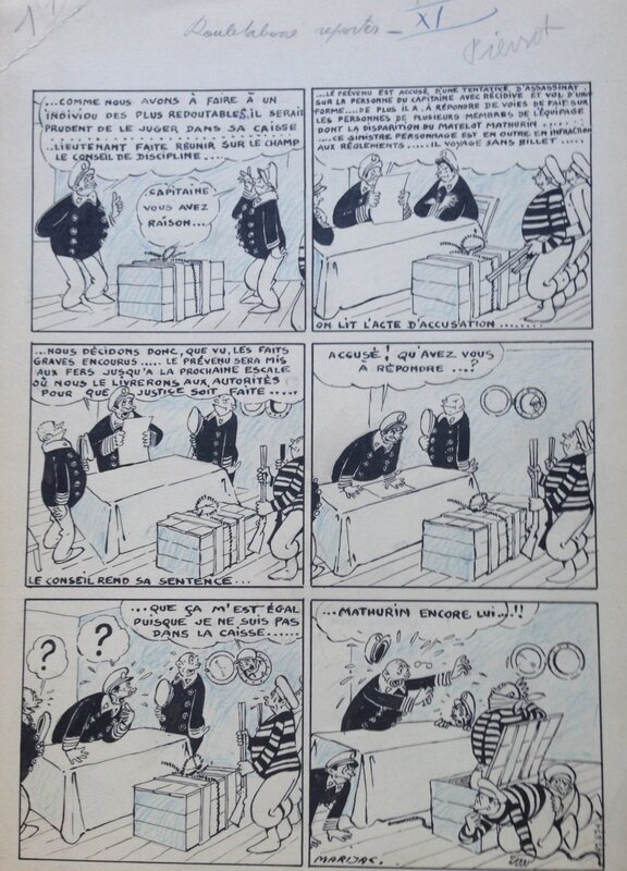 Marijac, Rouletabosse Reporter - Planche originale