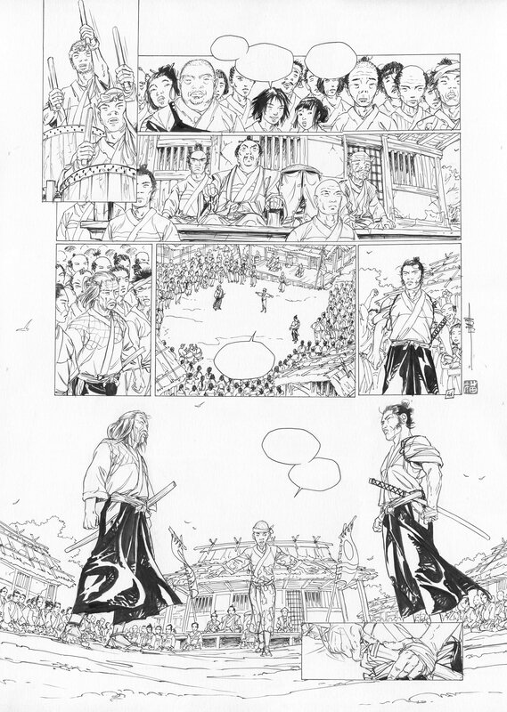 Frédéric Genêt, Samurai : 5. L'Île sans nom, planche de fin - Comic Strip