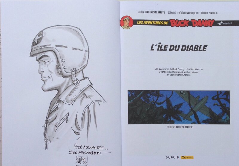 Dédicace Jean Michel Arroyo - L'Ile du Diable - Sketch