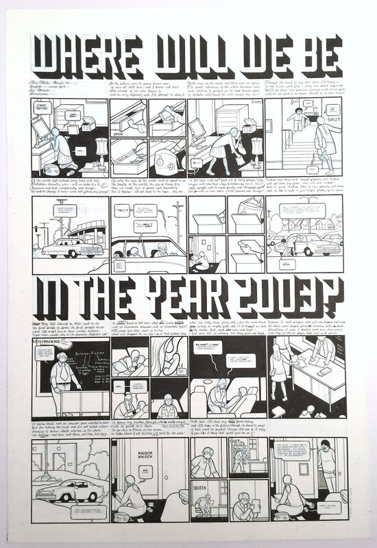 Chris Ware, Rusty Brown: Where will we be in the year 2003? - Planche originale