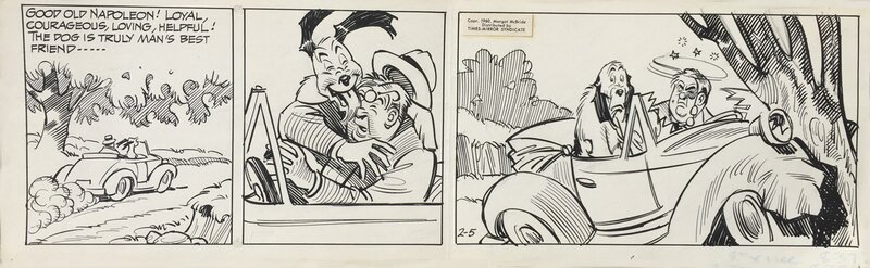 Roger Armstrong, NAPOLEON - Un strip de 1960 - Planche originale