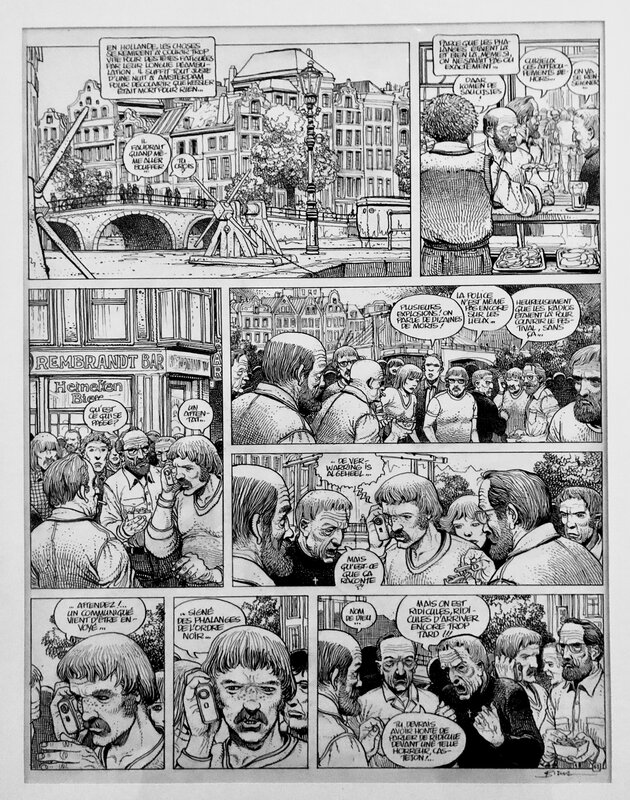 Enki Bilal, Pierre Christin, Patricia Bilal, Phalanges de l’Ordre Noir p61 - Planche originale