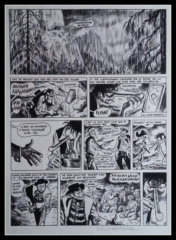 Gus 4 - Happy Claim par Christophe Blain - Planche originale