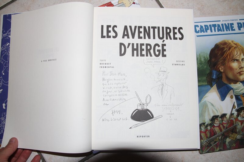 Stanislas, Jean-Luc Fromental, José-Louis Bocquet, Les aventures d'Hergé - Dédicace