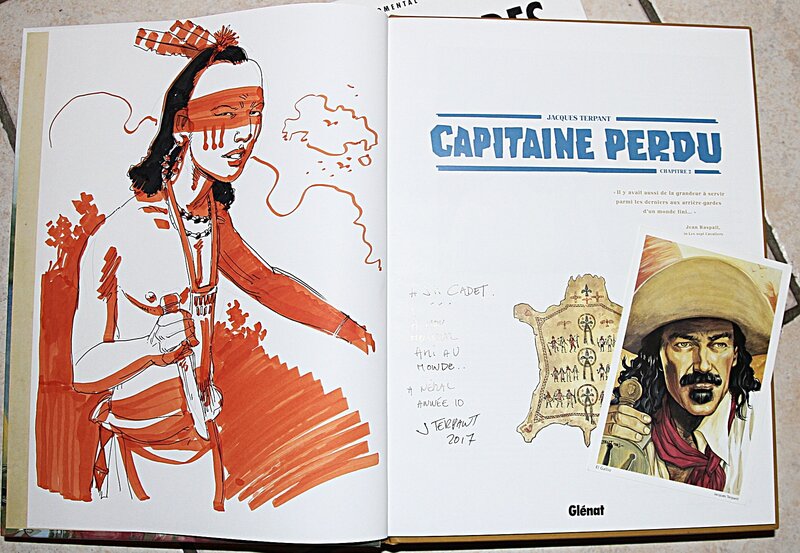 Capitaine perdu par Jacques Terpant - Dédicace