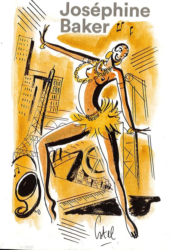 Joséphine Baker by Catel - Sketch