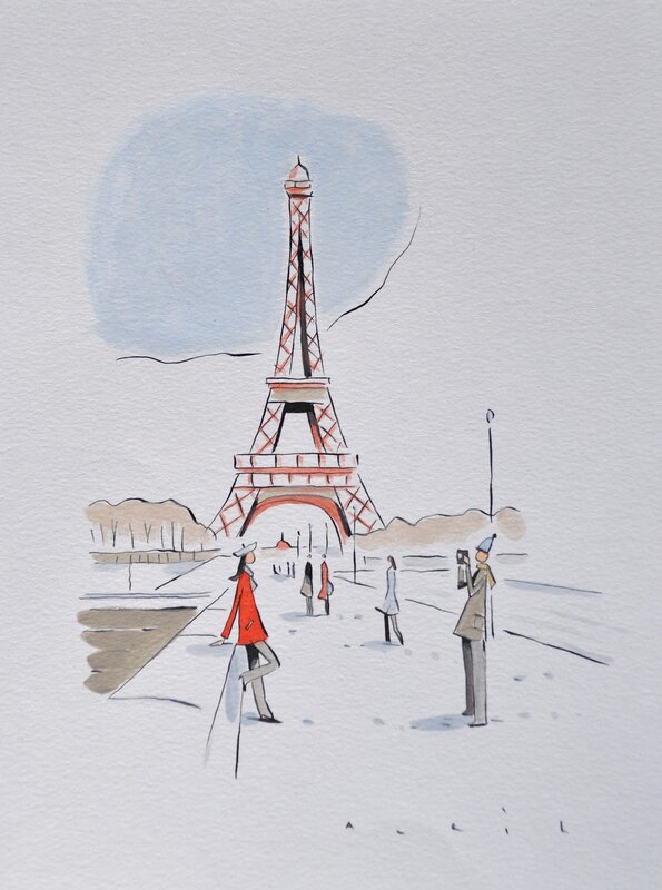 Tourisme par François Avril - Illustration originale