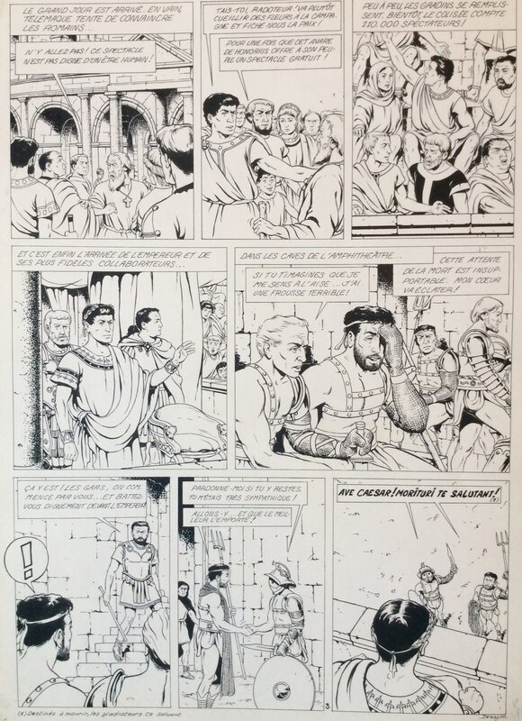 Philippe Delaby, La dernière sortie des gladiateurs - Histoire complète - Comic Strip