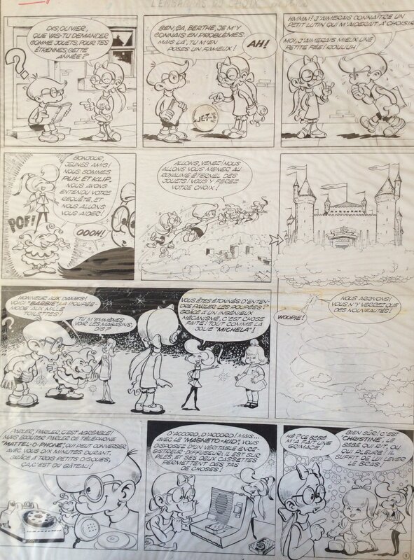 Genial Olivier par Jacques Devos - Planche originale