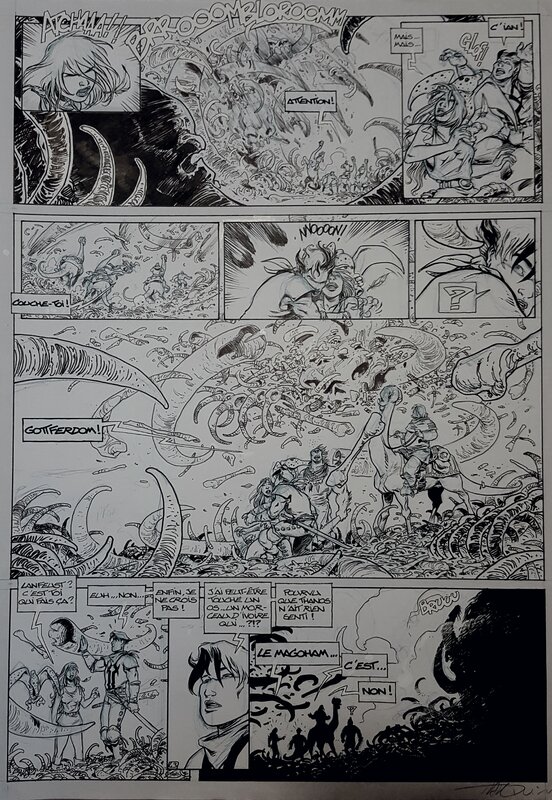 Didier Tarquin, Lanfeust de Troy p43 Tome 7 - Planche originale