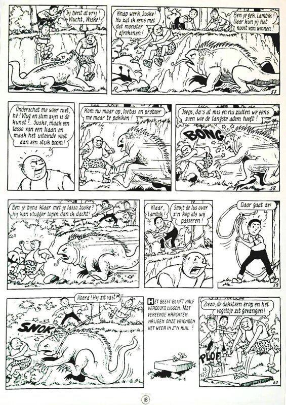 Willy Vandersteen, Paul Geerts, Eduard De Rop, Suske en Wiske - Bob et Bobette - Planche originale