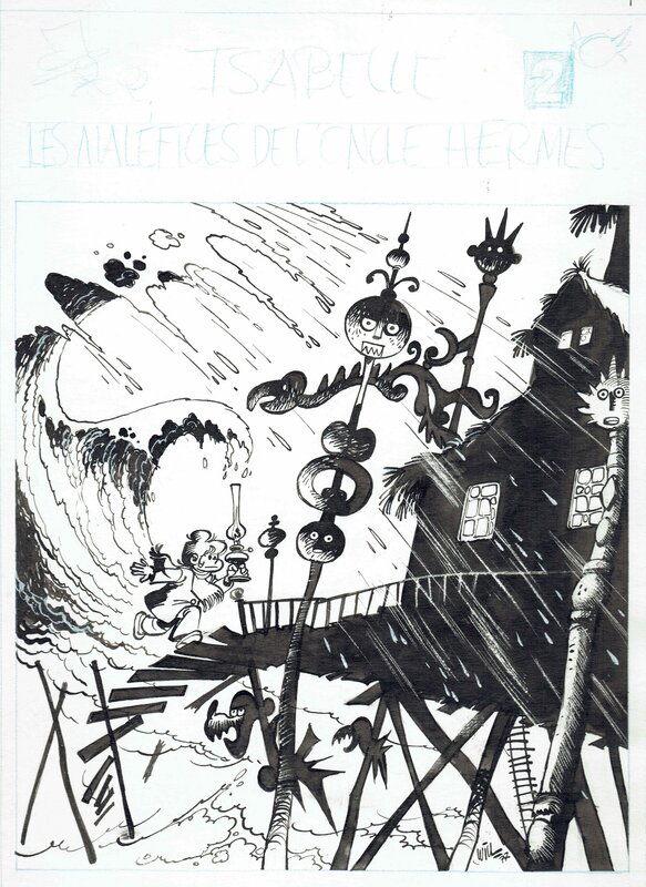 Will, André Franquin, Yvan Delporte, Raymond Macherot, 1978 - Isabelle - Les maléfices de l'Oncle Hermes * - Couverture originale