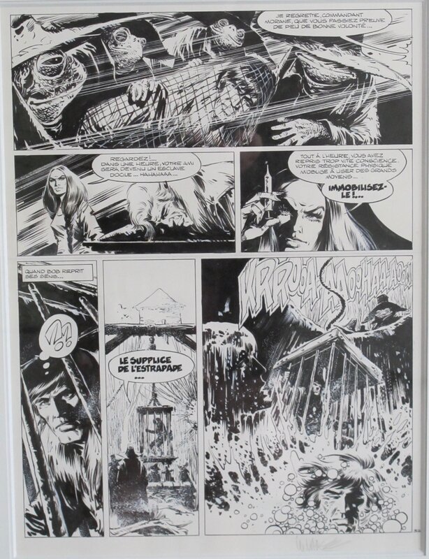 William Vance, Bob Morane - L'empreinte du crapaud - PL 32 - Planche originale