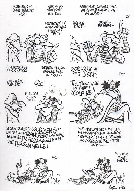 Fabrice Erre, Vie Scolaire - Planche 3 (Une année au lycée T1) - Comic Strip