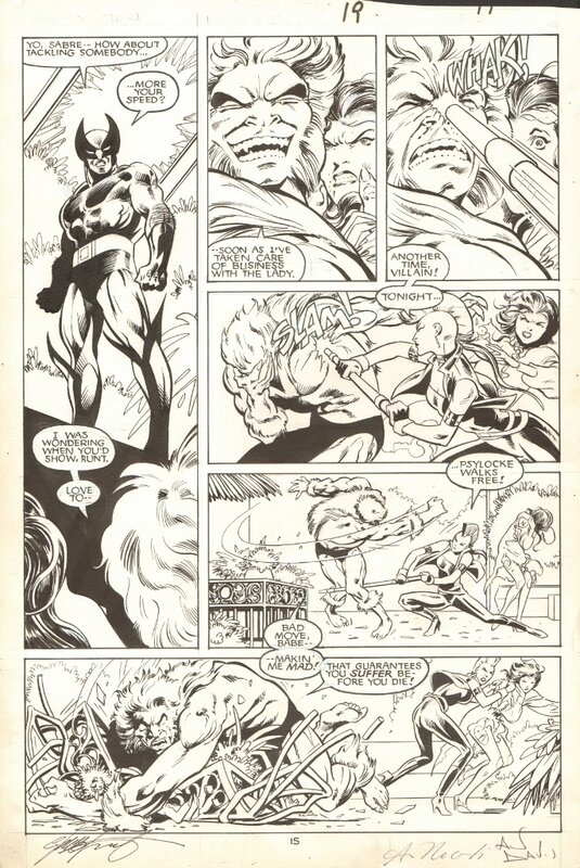 Alan Davis, Paul Neary, Davis: Uncanny X-Men 213 page 15 - Planche originale