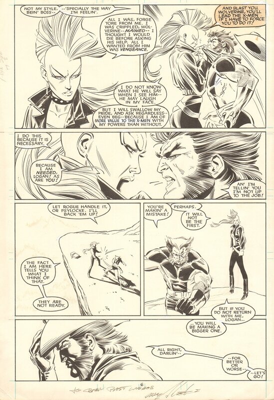Marc Silvestri, Dan Green, Silvestri: Uncanny X-Men 220 page 9 - Planche originale