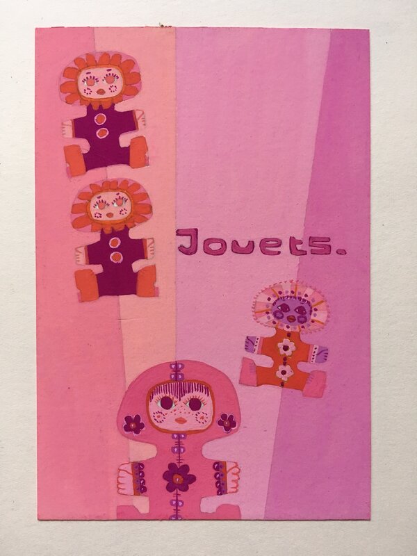 Jouets par Eliane Brabon - Illustration originale