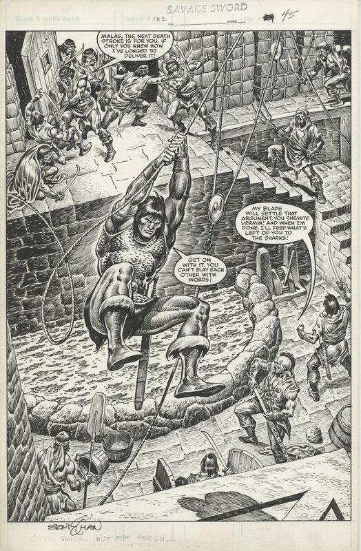 Ernie Chan, Joe Rosen, Don Kraar, The Savage Sword Of Conan - Planche originale