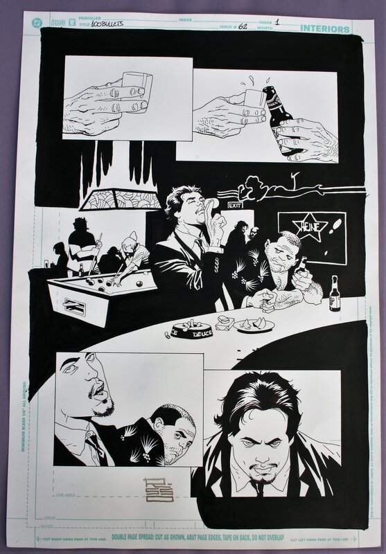 100 Bullets par Eduardo Risso - Planche originale