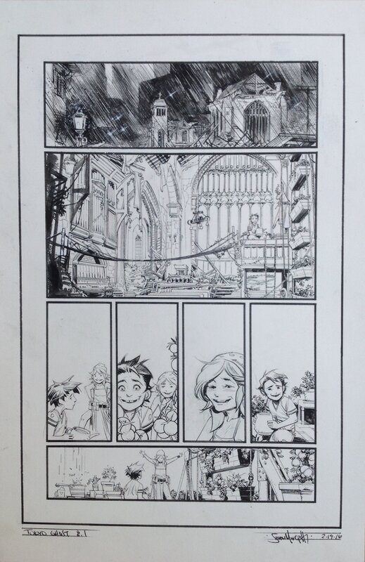 Sean Murphy, Tokyo Ghost #8 page 1 - Original art