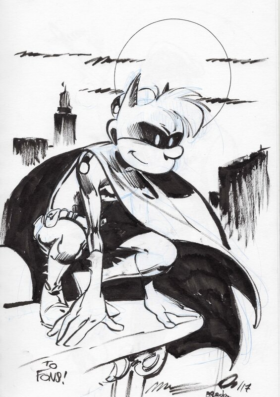 Munuera Spirou as Batman - Dédicace