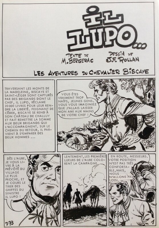 Claude Pascal, Les aventures du Chevalier Biscaye - Il Lupo... - Comic Strip