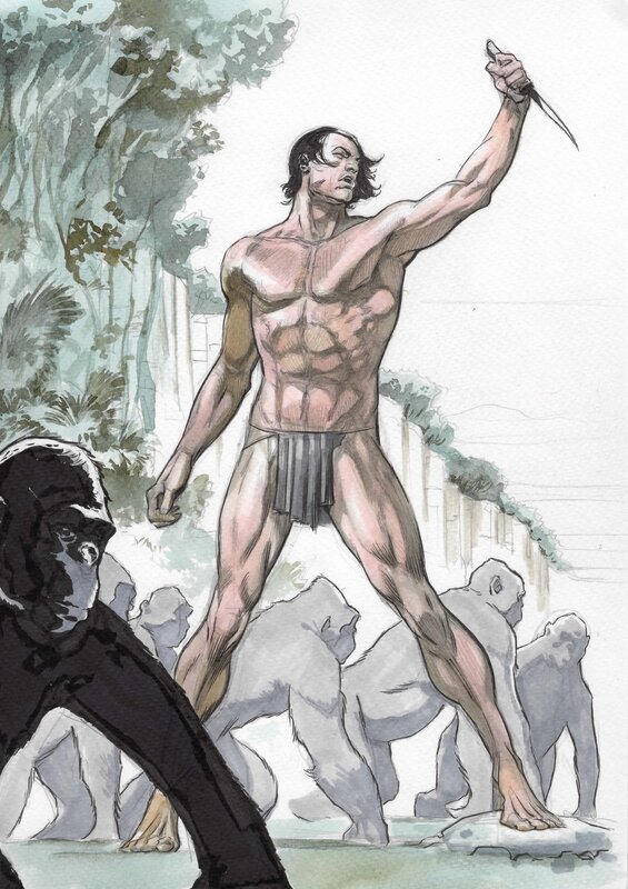 Fernando Dagnino Tarzan - Illustration originale