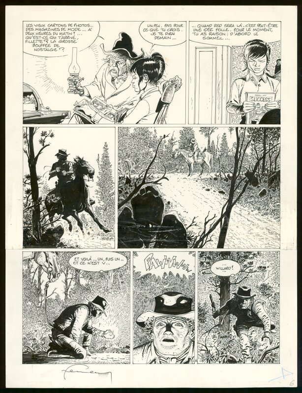 Hermann, Greg, Comanche, Le Corps d'Algernon Brown, planche originale 14 - Comic Strip