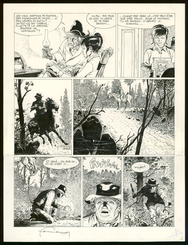 Hermann, Greg, Comanche, Le Corps d'Algernon Brown, planche originale 14 - Planche originale