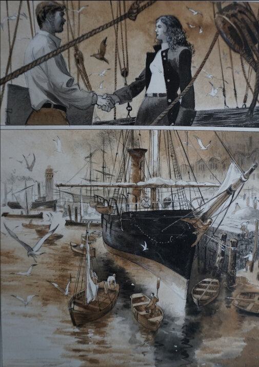 Emmanuel Lepage, Les Voyages d'Ulysse - Planche originale